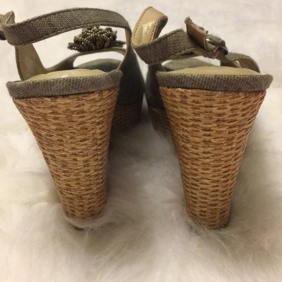 Andrew Geller Wedge Sling Backs - Picture 4 of 7